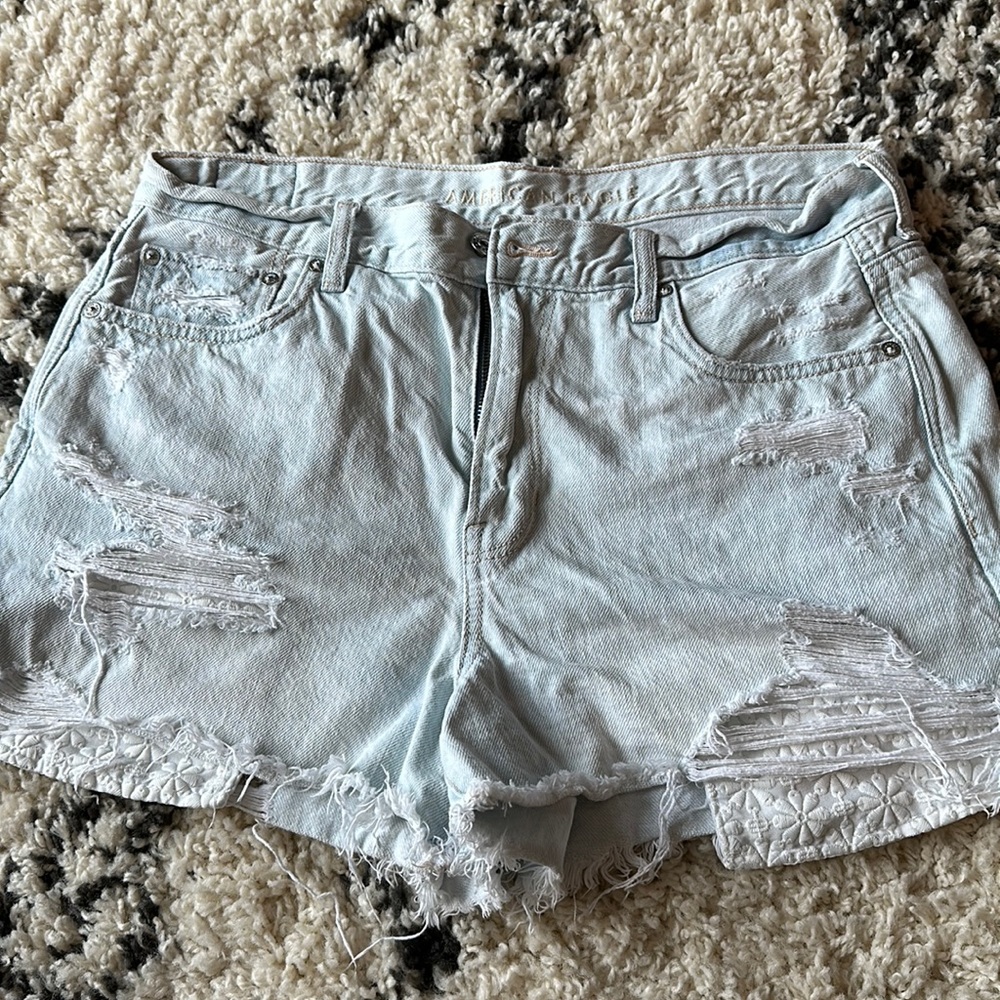 American Eagle High Rise festival Jean shorts